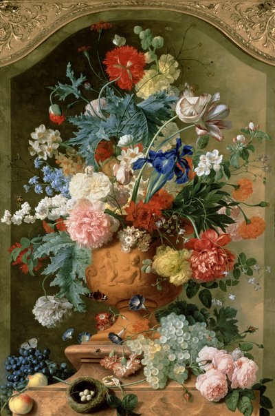 Kukkia terrakottamaljakossa, 1736 tekijältä Jan van Huysum