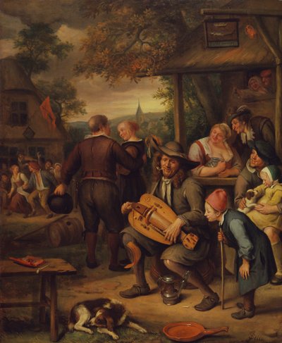 The Hurdy Gurdy Player tekijältä Jan van Kessel