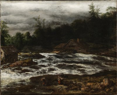 Vuoristomaisema vesiputouksella tekijältä Jan van Kessel d.Æ.