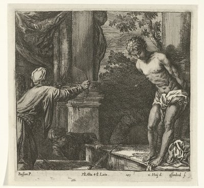 Pyhän Sebastianin marttyyrikuolema tekijältä Jan van Ossenbeeck