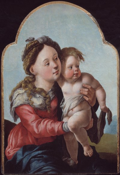 Madonna ja lapsi, 1527-1530 tekijältä Jan van Scorel