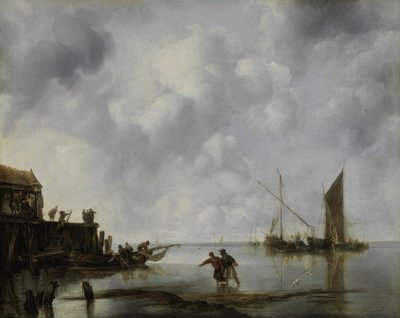 Kalastusveneet rauhassa, 1651. tekijältä Jan van de Cappelle