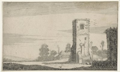 Ruïne van een toren maisemassa Rauniot (sarjan nimi) (sarjan nimi) tekijältä Jan van de Velde (II)
