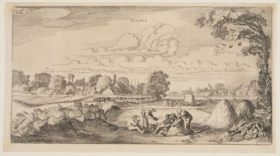 Heinäkuu, vuodelta Vuoden kaksitoista kuukautta tekijältä Jan van de Velde II