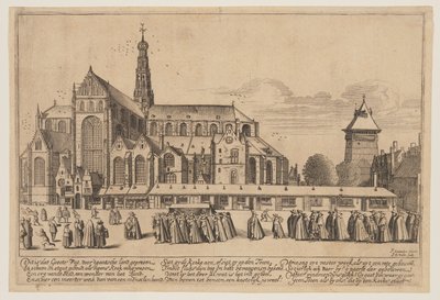 Pyhän Bavon kirkko Haarlemissa tekijältä Jan van de Velde II