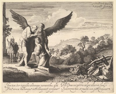 Sokean Tobitin siunaama Tobias, 1620-41. tekijältä Jan van de Velde II