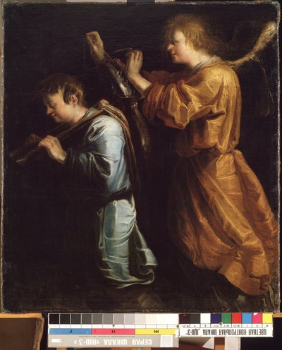 Tobias ja enkeli (Tobias ja enkeli). Jan van de Vennen maalaus (ennen 1600-1651 jälkeen). Öljy kankaalle tekijältä Jan van de Venne