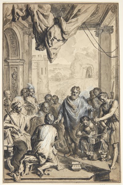 Antik kohtaus (?) tekijältä Jan van den Hoecke