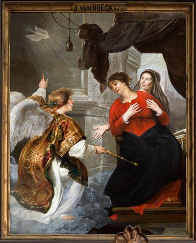 Seurakuntakirkko (Parish Church Our Lady). Sisustus. maalaus. tekijältä Jan van den Hoecke