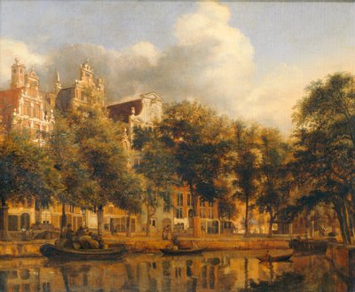 Le Herengracht à Amsterdam - Herengracht Amsterdamissa, noin 1668/1674 ... tekijältä Jan van der (manner of) Heyden