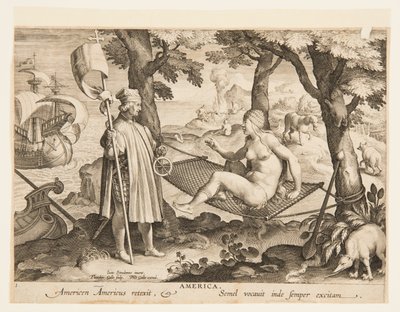 The Discovery of America, levy 1 "Nova Repertasta" (New Inventions of Modern Times) tekijältä Jan van der Straet, called Stradanus