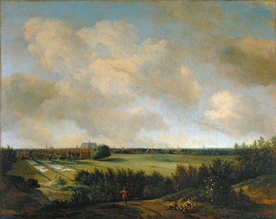 Haarlemin lähellä sijaitsevan Overveenin pyykkäriin ... tekijältä Jan van der the Elder Meer