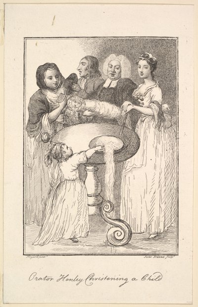 Puhuja Henley ristiä lapsen, 1794. tekijältä Jane Ireland