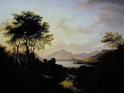 Laaja näkymä Loch Lomondille, lähellä Dumbartonia (öljy kankaalle) tekijältä Jane Nasmyth