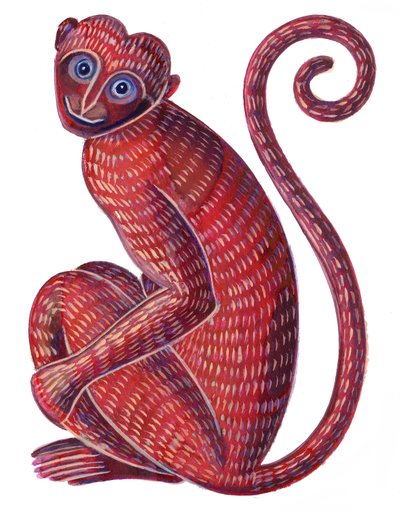 Apina, 1996, (tussi ja guassi) tekijältä Jane Tattersfield