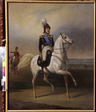 Ivan Fjodorovitš Paskevitš (1782-1856), Erivanin kreivi, Puolan varakuningas. (Ivan Fjodorovitš Paskevitš, Erivanin kreivi, Puolan kuningaskunnan varakuningas). Tammikuun (Janvier) Suchodolskin (1797-1875) maalaus, öljy kankaalle, noin 1830. Puolalainen ta tekijältä January Suchodolski