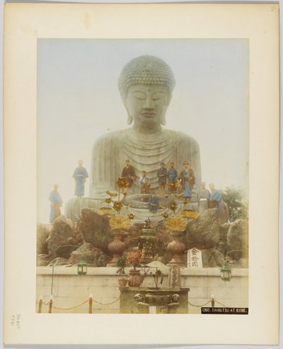 Daibutsu Kobessa, Japanissa (käsinvärinen mustavalkokuva) tekijältä Japanese Photographer