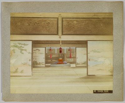 Prinssin huone, Japani (käsinvärinen mustavalkokuva) tekijältä Japanese Photographer
