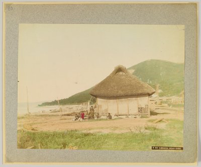 Sumaura, lähellä Kobea, Japani (käsinvärinen mustavalkokuva) tekijältä Japanese Photographer