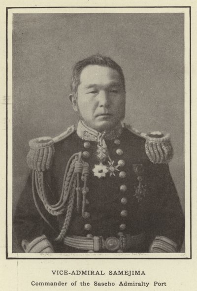 Vara-amiraali Samejima, Sasehon Admiraliteettisataman komentaja tekijältä Japanese Photographer