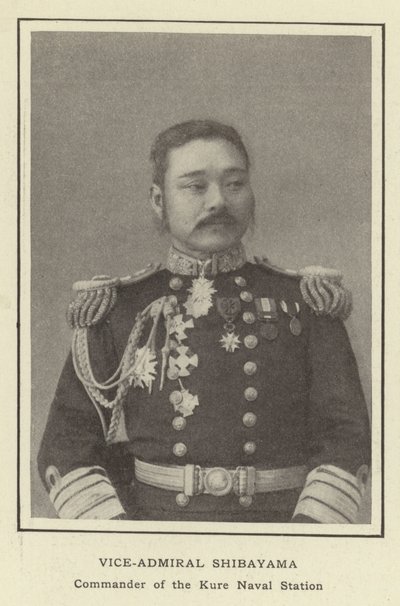 Vara-amiraali Shibayama, Kuren laivastoaseman komentaja tekijältä Japanese Photographer