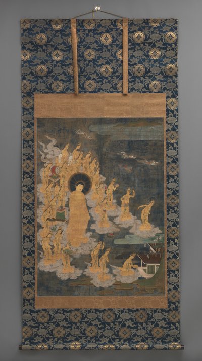 Amida ni Jugo Bodhisattva Laigo Figuuri tekijältä Japanese School