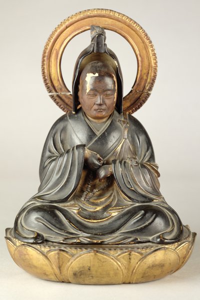 Buddhalainen apotti (lakattu puu) tekijältä Japanese School