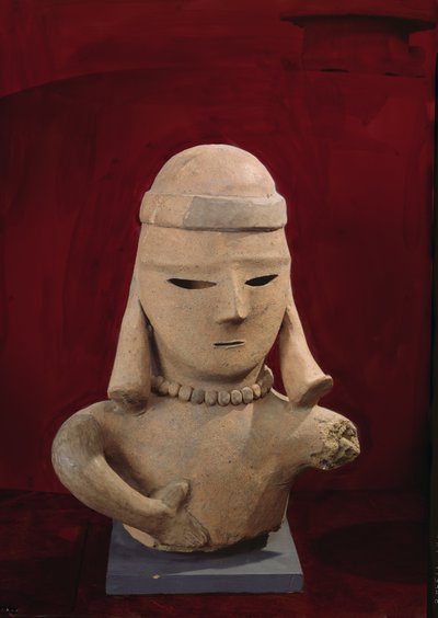 Haniwa-figuuri, 250-550 (punainen keramiikka) tekijältä Japanese School