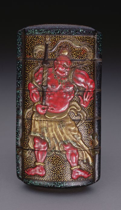 Inro koristeltu Niolla, Edo-kausi (1615-1868) japanilainen (lakka) tekijältä Japanese School