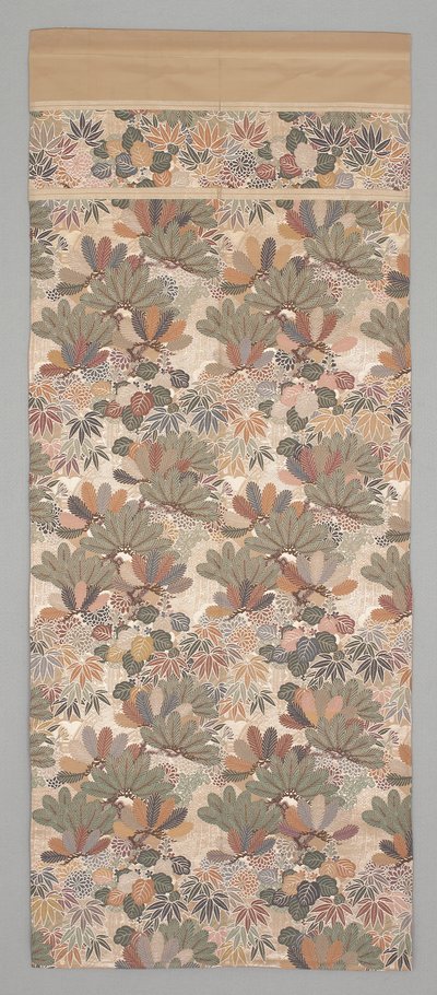 Obi-fragmentti, 1800-luvun loppu - 1900-luvun alku (silkkikangas) tekijältä Japanese School