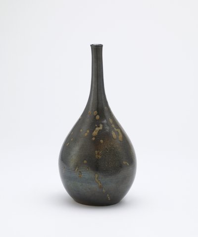 Sakepullo, Imbe, Okayaman prefektuuri, Edo-kausi, 1600-luvun loppu - 1700-luvun alku (kivitavara punaisella lippaalla ja puutuhkalasite) tekijältä Japanese School