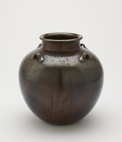 Teelehtien säilytyspurkki, Imbe, Okayaman prefektuuri, Edo-kausi, 1700-1800-luku (keraaminen) tekijältä Japanese School