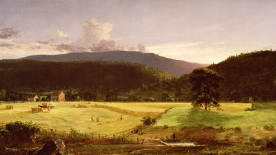 Huonekalut ja erilaiset esineet 1100- ja 1300-luvuilta tekijältä Jasper Francis Cropsey