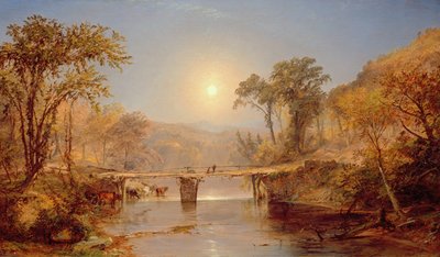 Intian kesä Delaware-joella, 1882 tekijältä Jasper Francis Cropsey