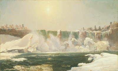 Niagaran putoukset talvella, 1868. tekijältä Jasper Francis Cropsey