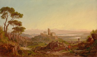 Narnin rauniot, Italia 1875 (Öljy kankaalle) tekijältä Jasper Francis Cropsey