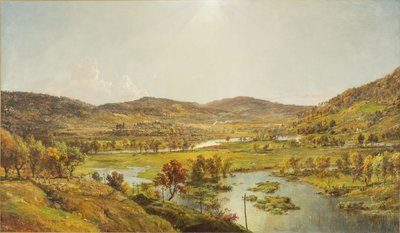 Sidney Plains ja Susquehanna- ja Unadilla-jokien yhtymäkohta tekijältä Jasper Francis Cropsey