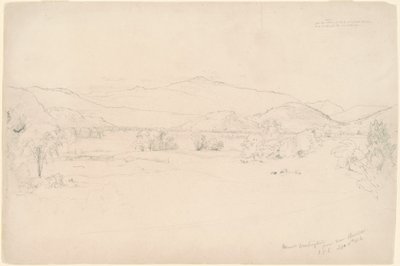 Tutkimus "View of Mt. Washington" tekijältä Jasper Francis Cropsey