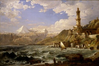 Genovan rannikko tekijältä Jasper Francis Cropsey