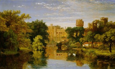 Warwickin linna, Englanti, 1857. tekijältä Jasper Francis Cropsey