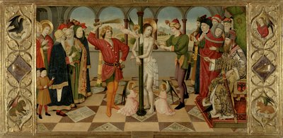 Kristuksen liputus, n. 1450-1460 tekijältä Jaume Huguet