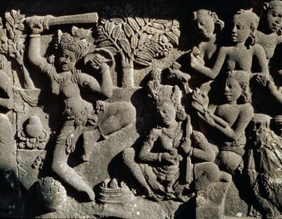 Helpotusta hindutemppelistä tekijältä Javanese School