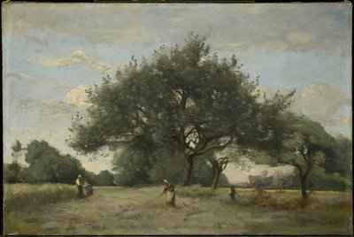 Omenapuita pellolla tekijältä Jean-Baptiste-Camille Corot