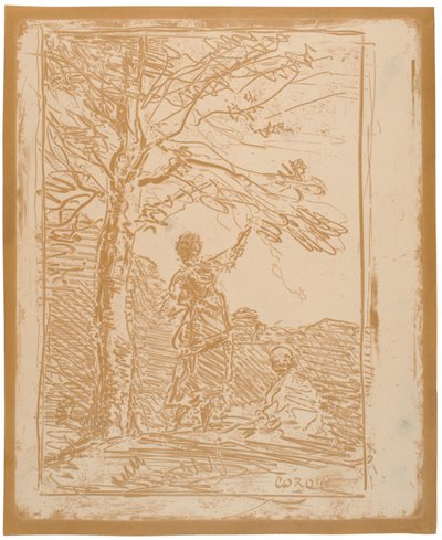 Kuolema ja neito tekijältä Jean-Baptiste-Camille Corot