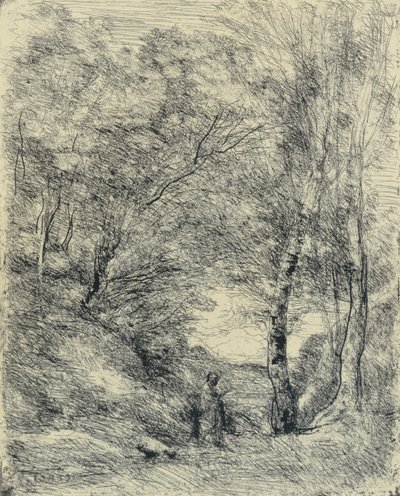 Horatiuksen puutarha tekijältä Jean-Baptiste-Camille Corot