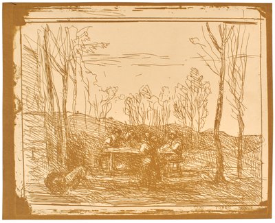 Lounas metsäaukiolla tekijältä Jean-Baptiste-Camille Corot