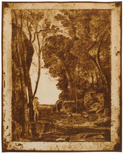 Pieni paimen, 1. lehti tekijältä Jean-Baptiste-Camille Corot