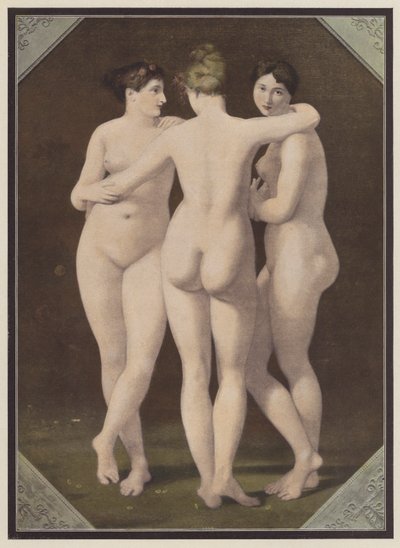 Kolme armoa (värinen lito) tekijältä Jean Baptiste (after) Regnault