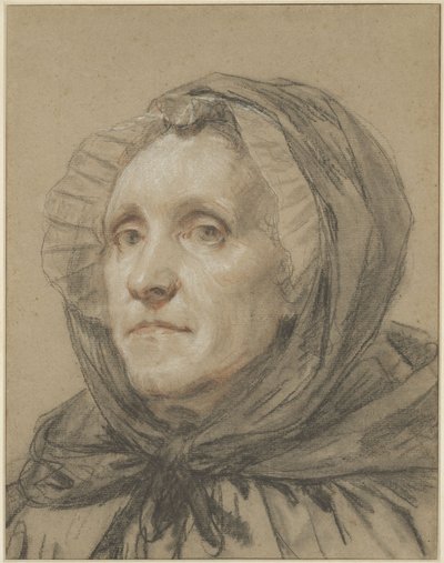 Taiteilijan äidin muotokuva tekijältä Jean-Baptiste Greuze
