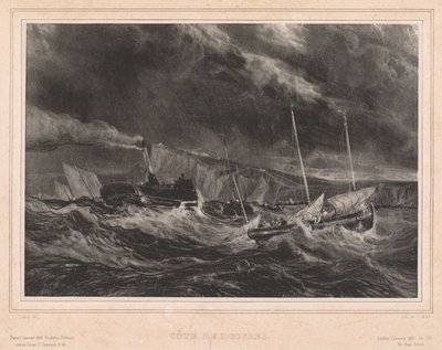 Doverin rannikko tekijältä Jean-Baptiste Isabey